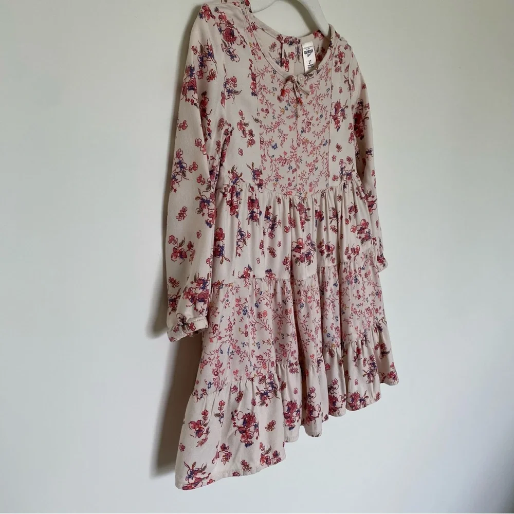 OshKosh B'gosh Pink and Red Floral Blouse